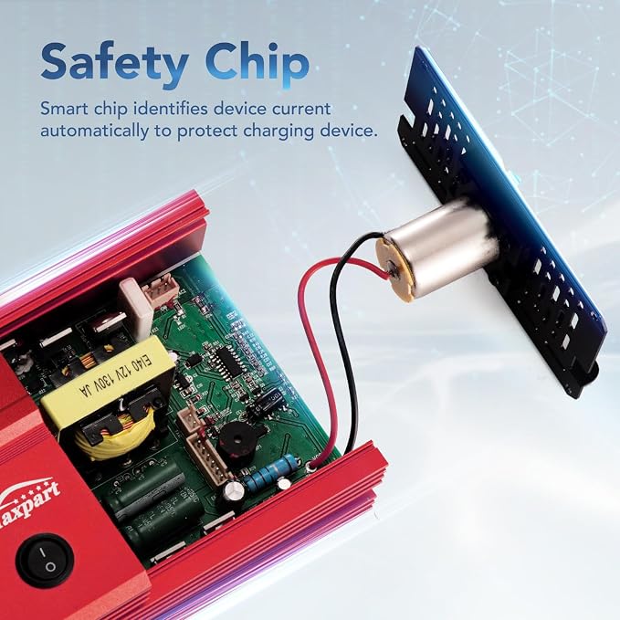 500W Power Inverter, Car/Light Truck 12V DC to 110V AC Converter USB and 3.0A - Image 2