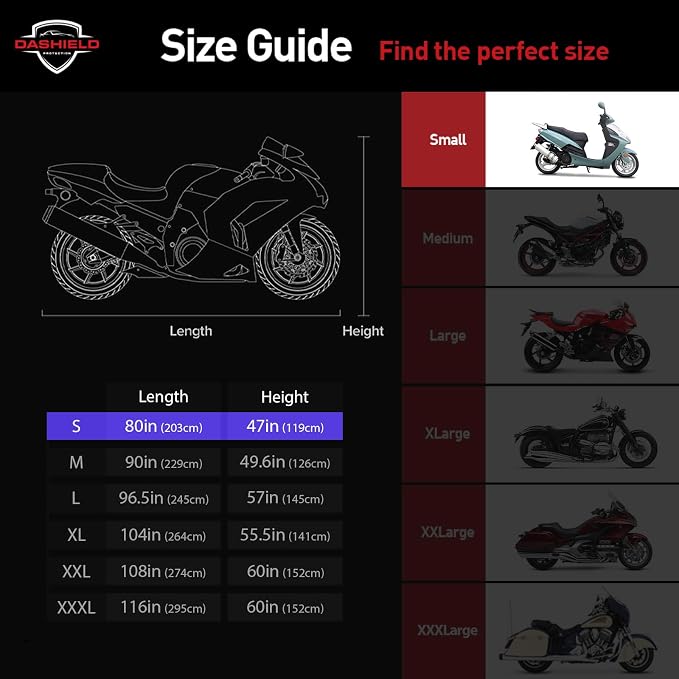 Ultimum Series Motorcycle Cover Waterproof All Weather Protection Universal - Image 4