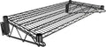18" x 36" Black Epoxy Wire Wall Mount Shelf by Krollen+Industrial