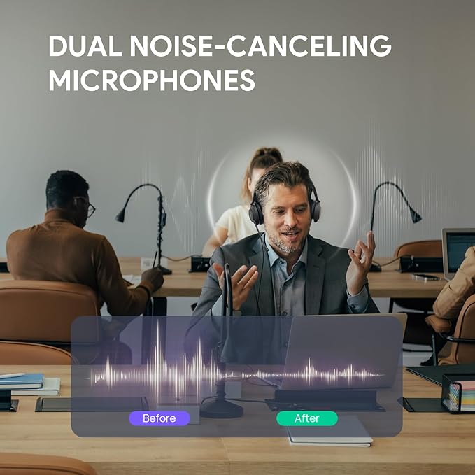 Yealink UH37 USB Headset with Noise Cancelling Microphone, Wired Headset - Image 2
