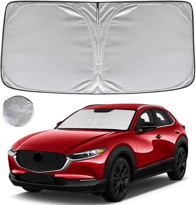 KAYZT Windshield Sun Shade for 2019-2025 2026 Mazda CX-30 CX30 Foldable by KAYZT