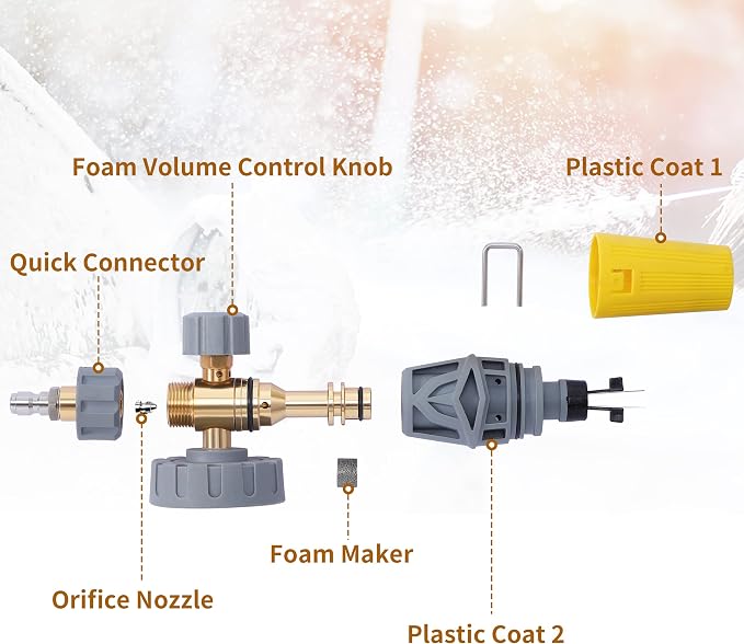 Tool Daily Foam Cannon, Adjustable Foam Blaster, Snow Foam Lance - Image 8