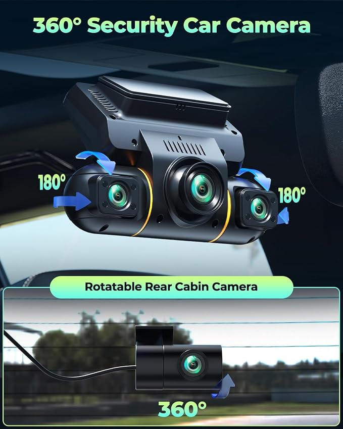 LAMTTO Dash Cam Front and Rear Inside - Image 3