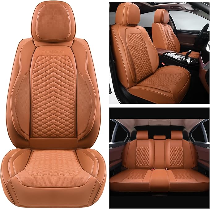 Car Seat Covers Full Set Leather Seat Covers Automotive Seat Covers Universal - Image 8