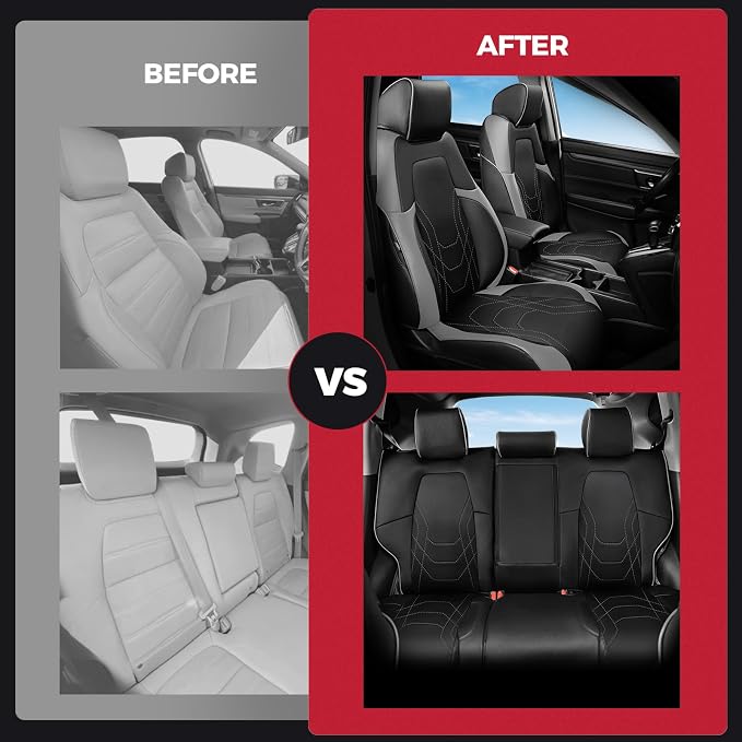 FREESOO CRV Seat Covers Full Set, - Image 7