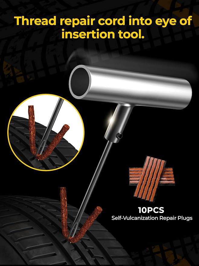 Tire Repair Kit with Plugs Fix Punctures & Plug Flats with Ease - Image 4