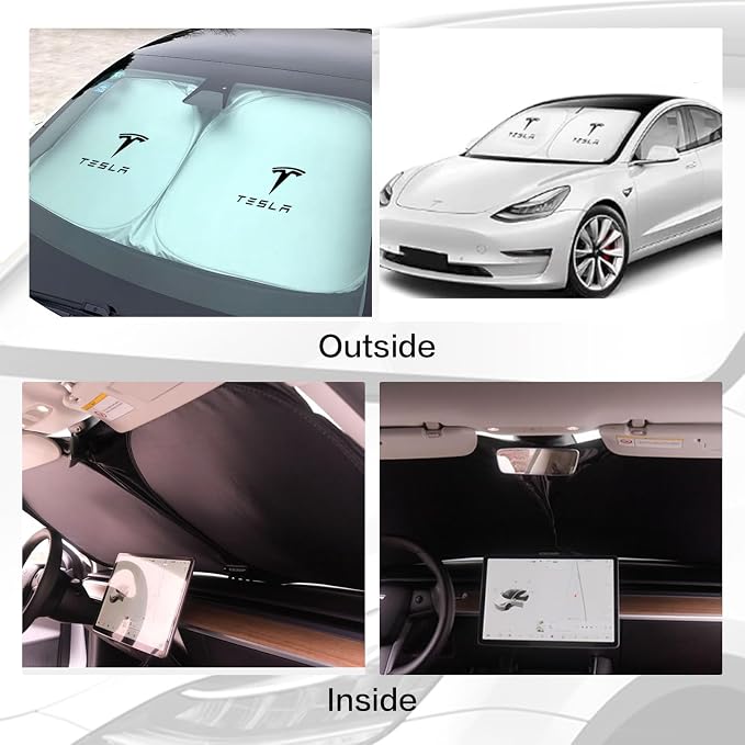 300T Sunshade for Tesla Model Y Model 3, Car Accessories 2025 for Tesla - Image 6