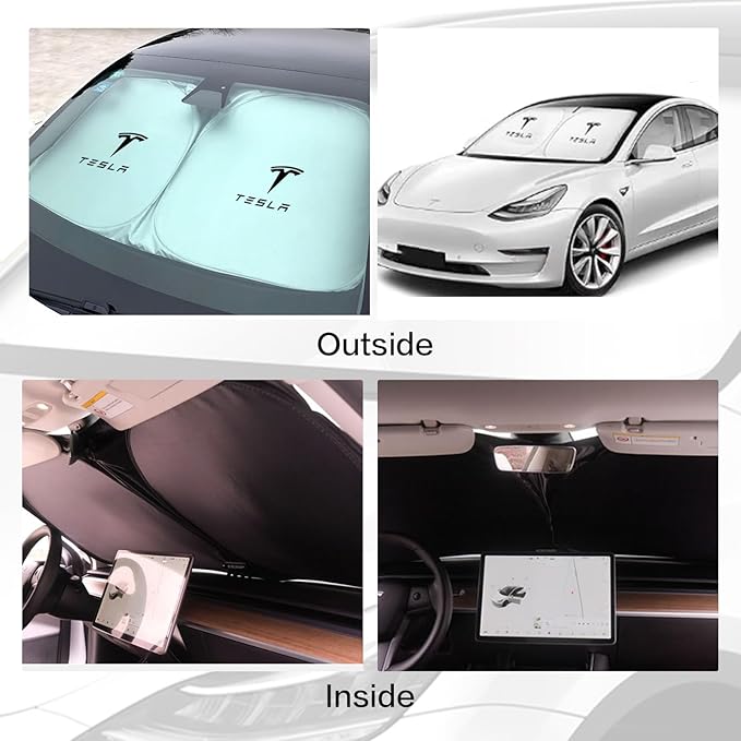 300T Sunshade for Tesla Model Y Model 3, Car Accessories 2025 for Tesla - Image 6