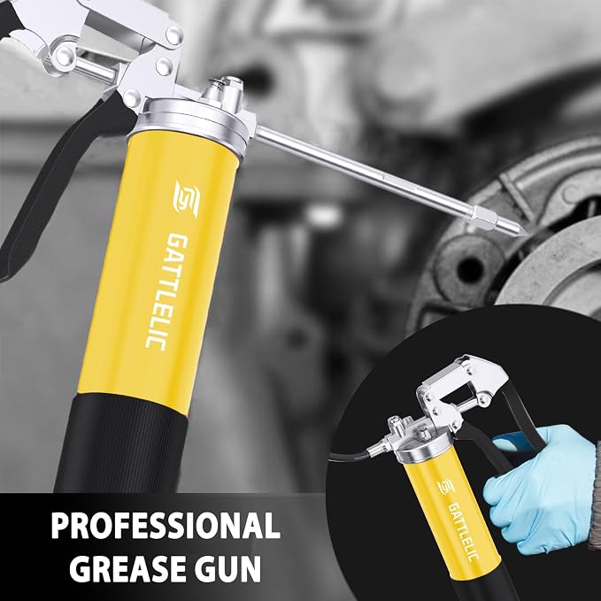 8000 PSI Heavy Duty Grease Gun Kit - 14oz - Image 4