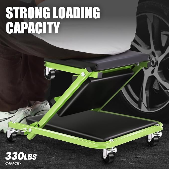 PM PERFORMOTOR 36 Inches Folding 2 in 1 Rolling Z Creeper, Adjustable Roller - Image 5