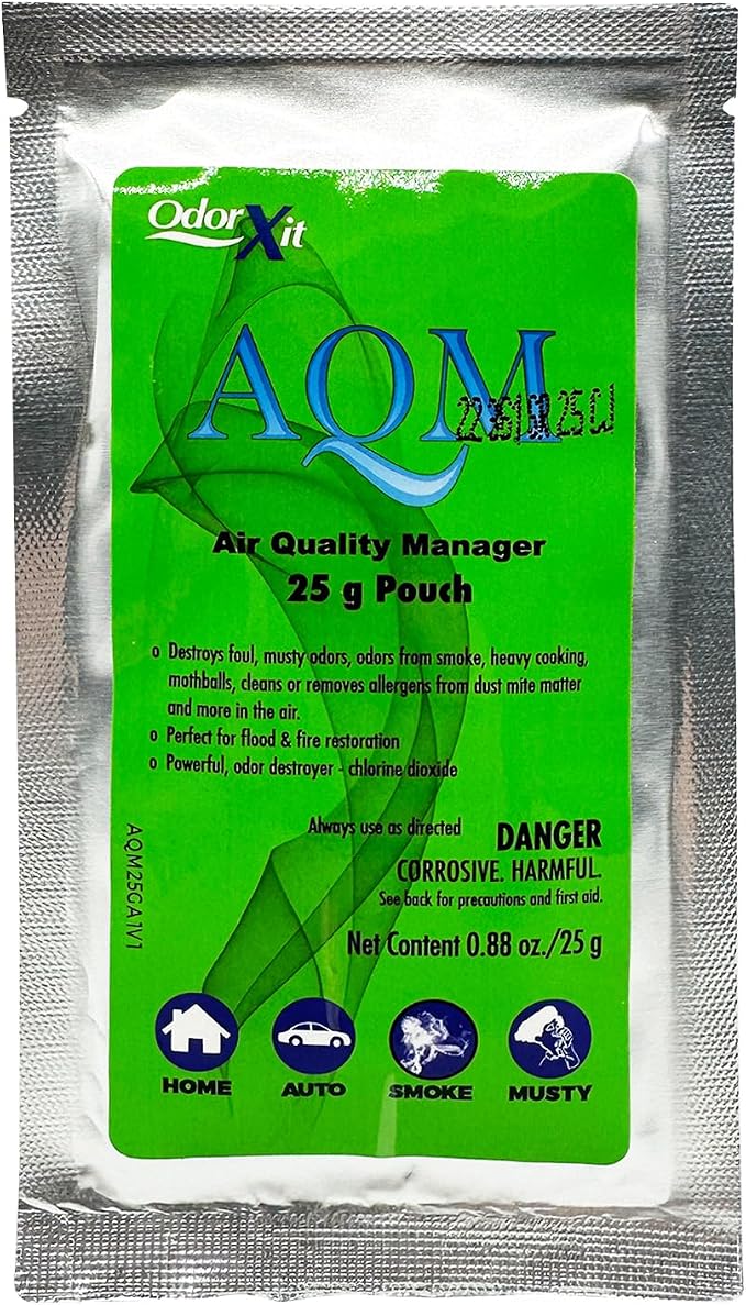 AQM by OdorXit, Air Quality Manager Chlorine Dioxide Odor Removal Packet by OdorXit
