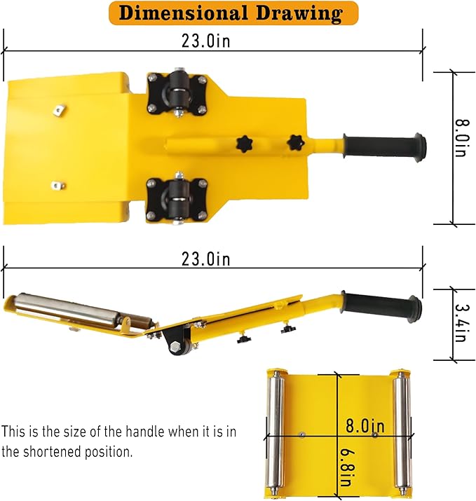 Adjustable Portable Tire Jack, Detachable Roller Plate, Heavy-Duty Tire Lifting - Image 6
