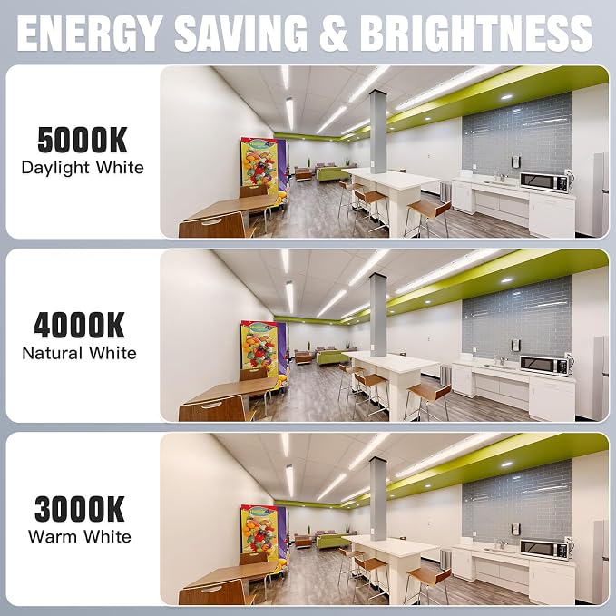 JTT 8FT LED Vapor Tight Light 120/100/80W Tunable, 18000lm LED Vapor Proof - Image 5