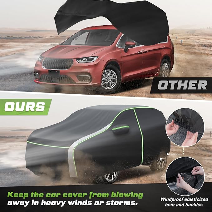 Mixsuper Liner Car Cover for Chrysler Pacifica 1999-2026, 7 Layers Waterproof - Image 6