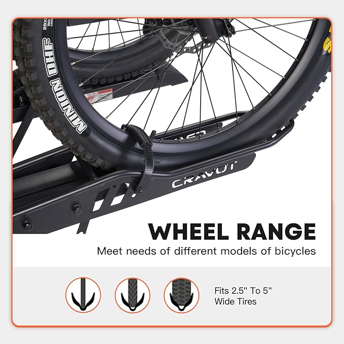 CyberRack S2 Ebike Rack, 300 lbs Capacity Foldable Bike Racks - Image 5