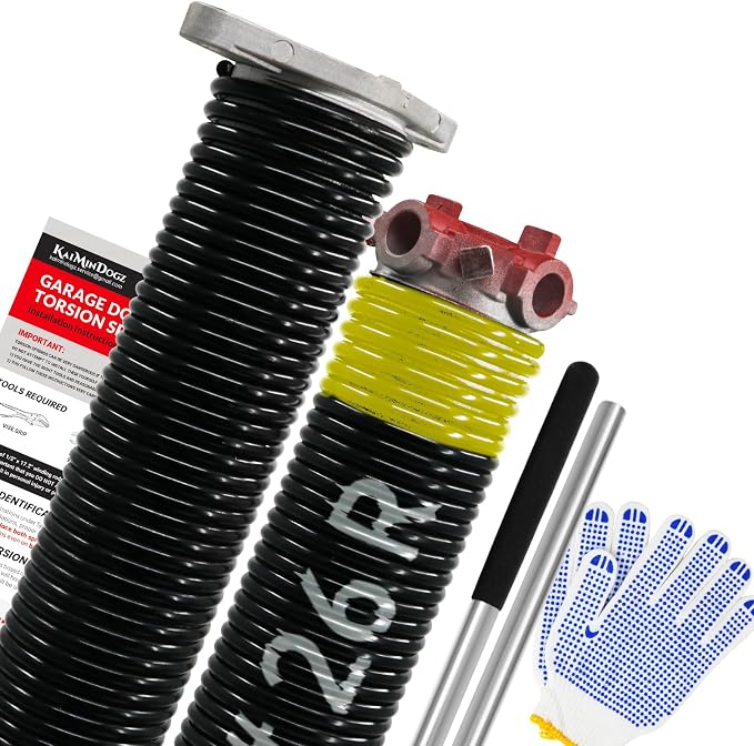 Pair of 1.75" Garage Door Torsion Springs Set by KaiMinDogzGarageDoorSpring