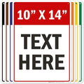 Custom Sign, Custom Sign for Business, Indoor/Outdoor use. 10x14 Inches by MySignCenter
