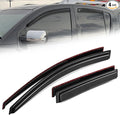 Auto Dynasty 4Pcs Carbon Fiber Pattern Window Visors Compatible by AutoDynasty