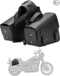 KEMIMOTO Motorcycle Saddlebags Leather Side Bags 12L Compatible by kemimoto