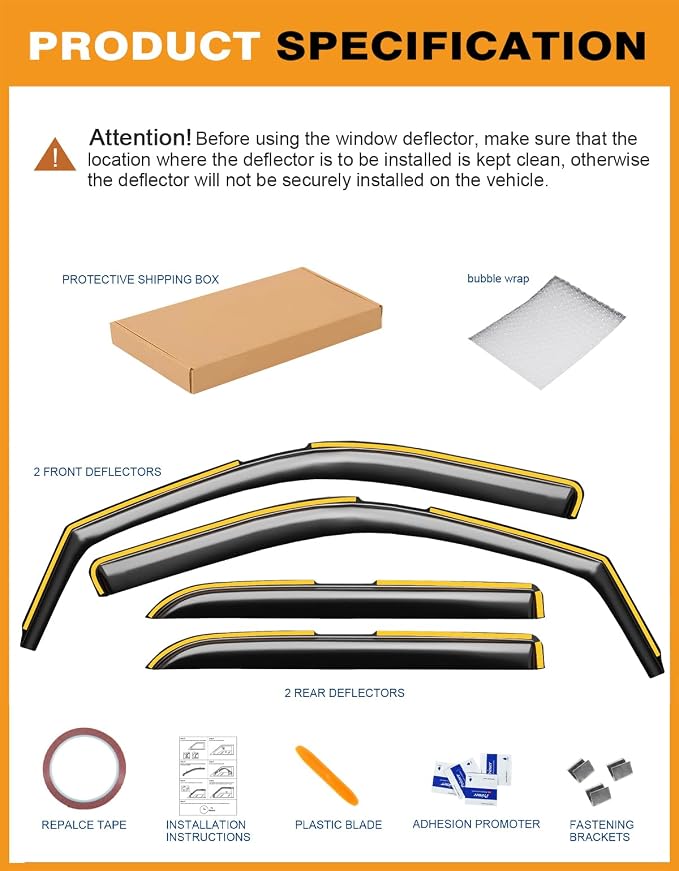 in-Channel Window Rain Guards Fit - Image 7