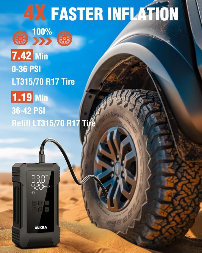 NW08 Tire Inflator Portable Air Compressor - Image 2