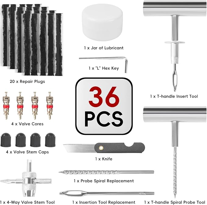 PINKJOY 2 Pack Tire Plug Kit - Image 2