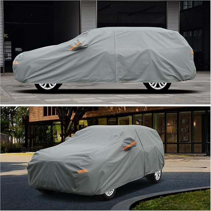 Kayme Heavy Duty SUV Car Cover Waterproof All Weather, Full Exterior Covers Sun - Image 7