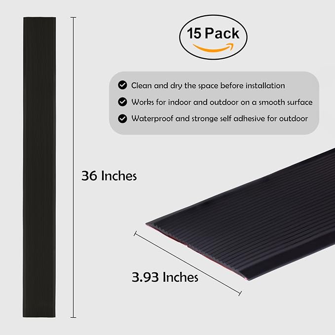 Rubber Bond 4x36in Anti Slip Stair Treads - Image 3