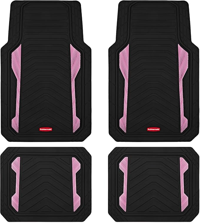 Rubbermaid Car Floor Mat, Heavy Duty All-Weather Car Mats Full Set by Rubbermaid