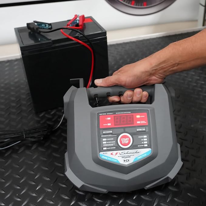 Schumacher Electric Car Battery Charger and Maintainer SC1280 4-in-1, 15 Amp - Image 4