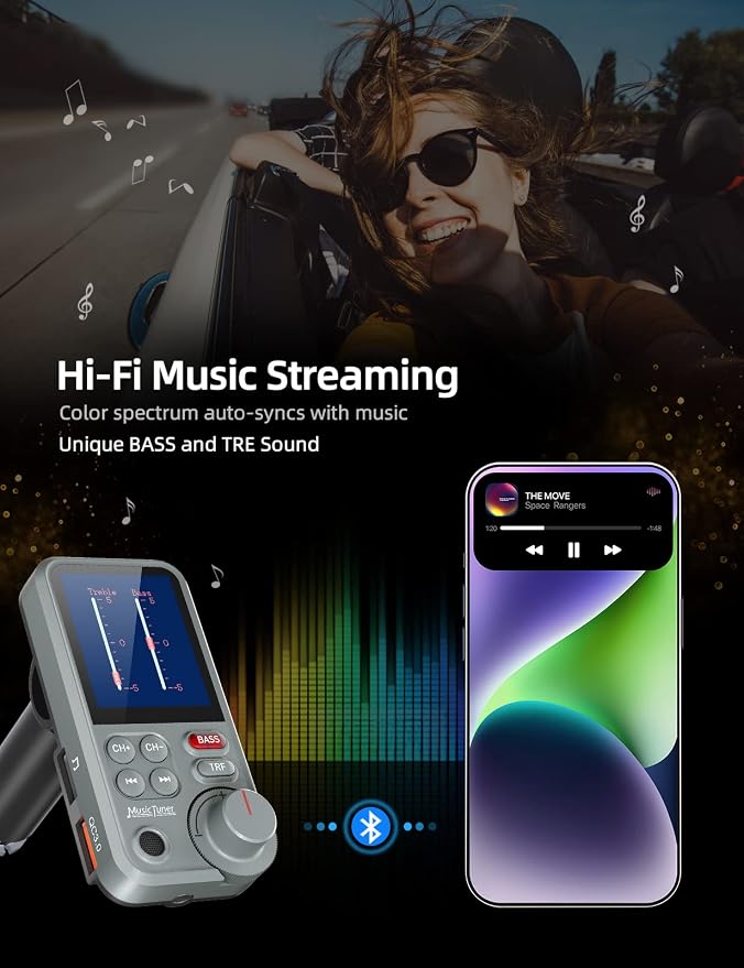 Nulaxy FM Bluetooth Transmitter - Image 4