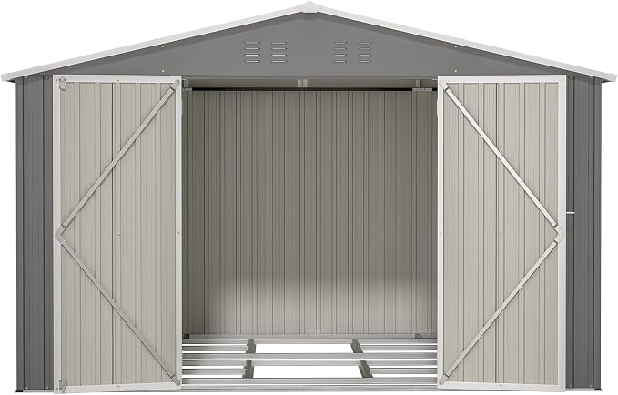 10X8 FT Outdoor Metal Storage Shed - Image 8