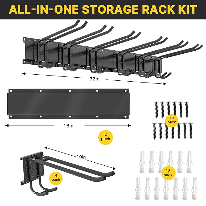 Garage Organization, Garage Tool Organizer Wall Mount - Image 5