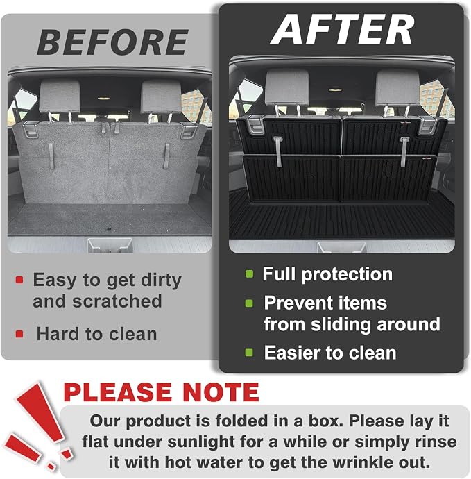 TripleAliners Trunk Mat & Rear Seatback Mat Fit - Image 8