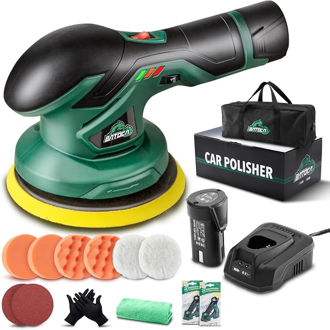 BATOCA - Cordless Car Buffer Polisher - 1pcs 2.0Ah 12V Lithium-ion Rechargeable by BATOCA