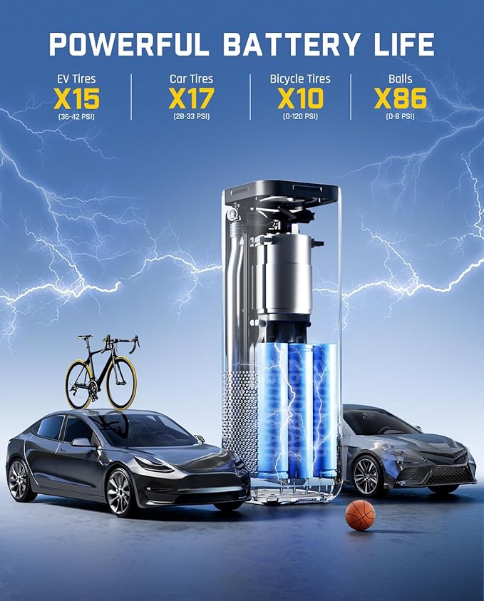Fanttik X8 APEX EV Tire Inflator Portable Air Pump, 2X Faster Inflation - Image 3