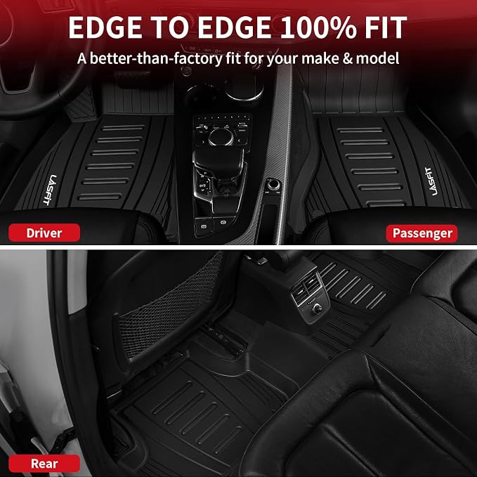 LASFIT Floor Mats Custom Fit for Audi Q5 SQ5 2018-2025, All-Weather Protection - Image 3