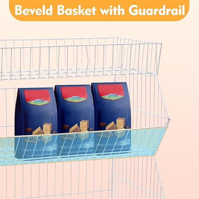 Retail Display Rack 5-Tier Market Merchandise Display Shelf Fruit Store Storage - Image 4