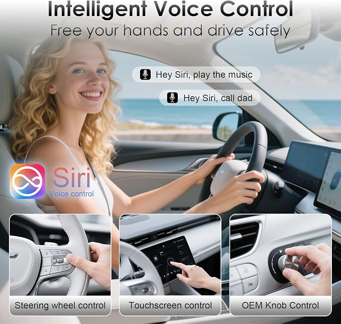 Wireless CarPlay Adapter for Apple iPhone 2025 Upgraded, Converts Wired to - Image 3
