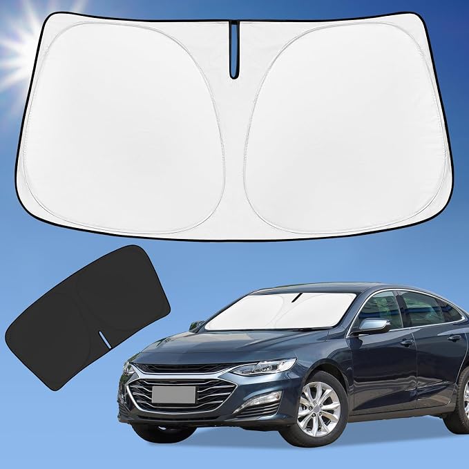 Sun Shade Sunshade for Chevrolet Malibu Windshield Cover, 4-Layer Front Window by ZOIBVCARSUNSHADE