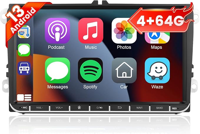 9 inch Car Radio for VW Jetta Passat Seat Golf Tiguan Beetle, 9inch Touch by EKAT