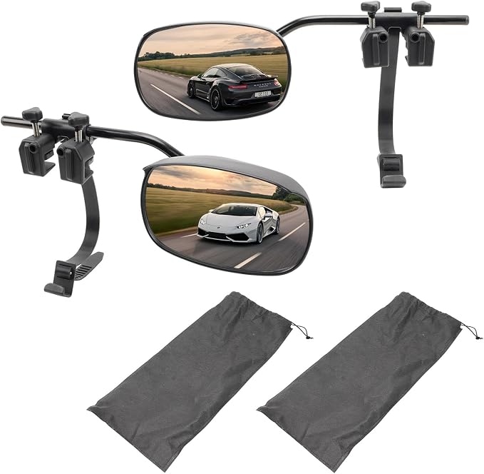 Universal Clip on Towing Mirrors Extensions by NOVCAPAR