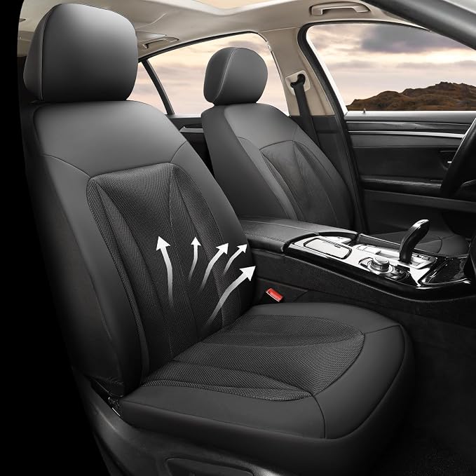 GIANT PANDA 2 Front Leather Car Seat Cover - Image 2