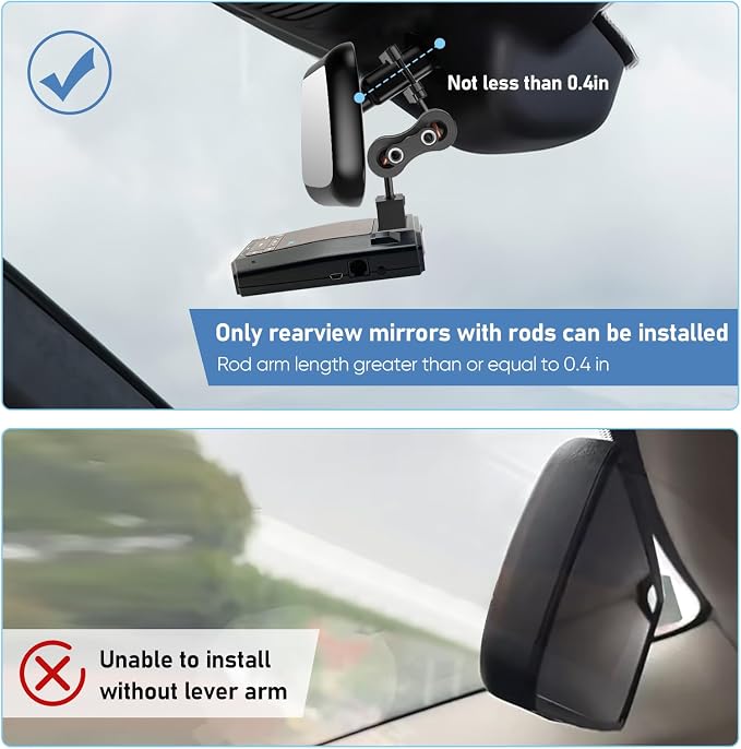 Radar Detector Mount Rearview Mirror Bracket, Car Truck Mirror Radar Mount - Image 6