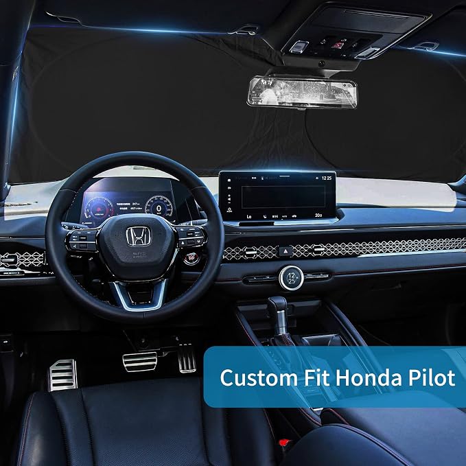 Windshield Sun Shade for Honda Pilot 2016-2025 2026 Windshield Cover, Front - Image 4