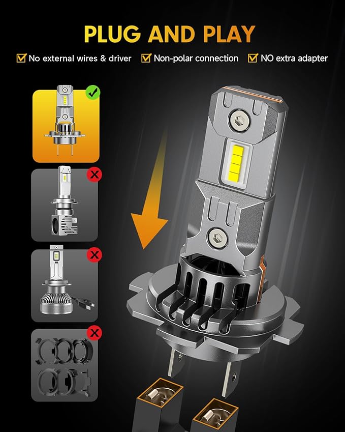 FAHREN Upgraded & Brightest H7 Led Bulbs,  ,  Ultra Bright - Image 6