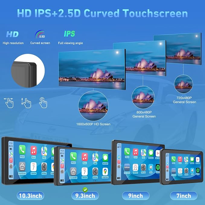 2025 CARPURIDE 9.3 Inch Carplay Screen - Image 6