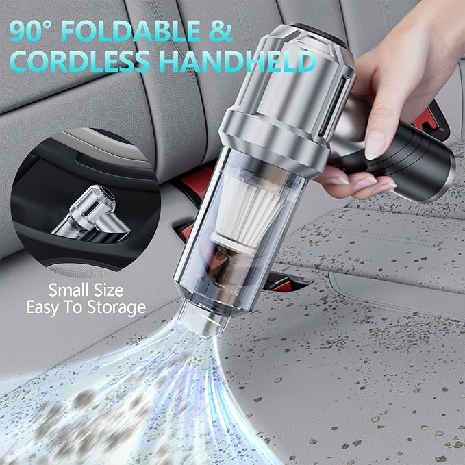 Portable Cordless Foldable 20000PA High Power Mini Vacuum Cleaner, 4-in-1 - Image 6
