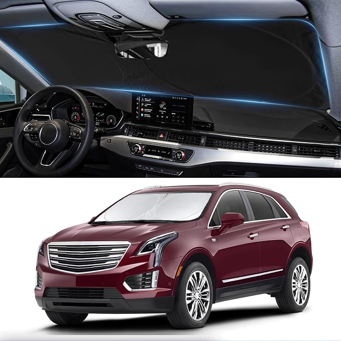 Custom fit Cadillac XT5 Windshield Sunshade by INSAUTO