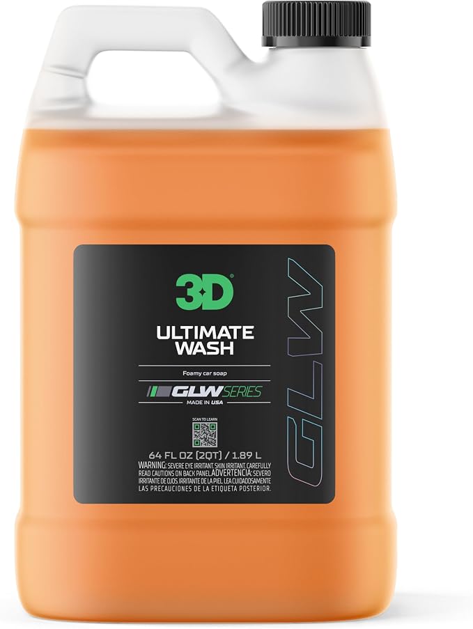 3D GLW Series Ultimate Wash – pH Neutral Car Wash Soap by 3DCarCare